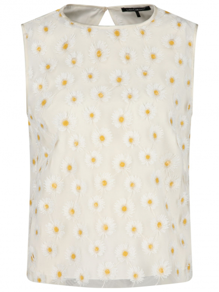 Luisa Cerano – Luisa Cerano - Top mit Blumen-Appplikation