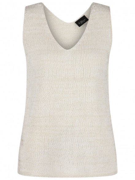 S.Oliver Black L. – S.Oliver Black L. - Stricktop mit Glanzgarn