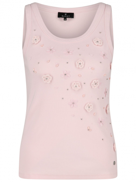 Monari – Monari - Top mit Blumenstickerei