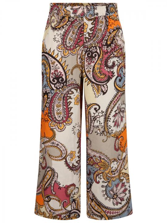 Rena Marx - Leinenhose mit Print