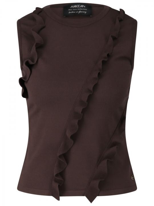 Marc Cain - Stricktop mit Rüschen