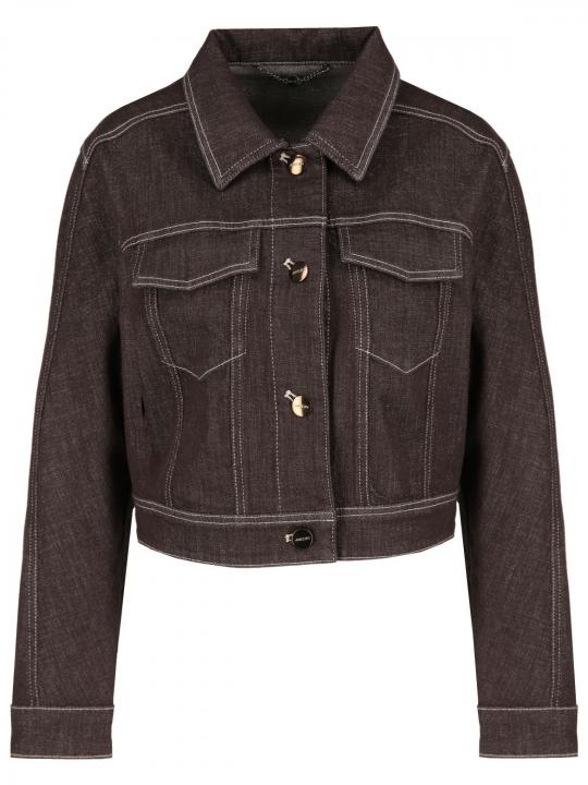 Marc Cain - Jeansjacke mit Metallic-Garn