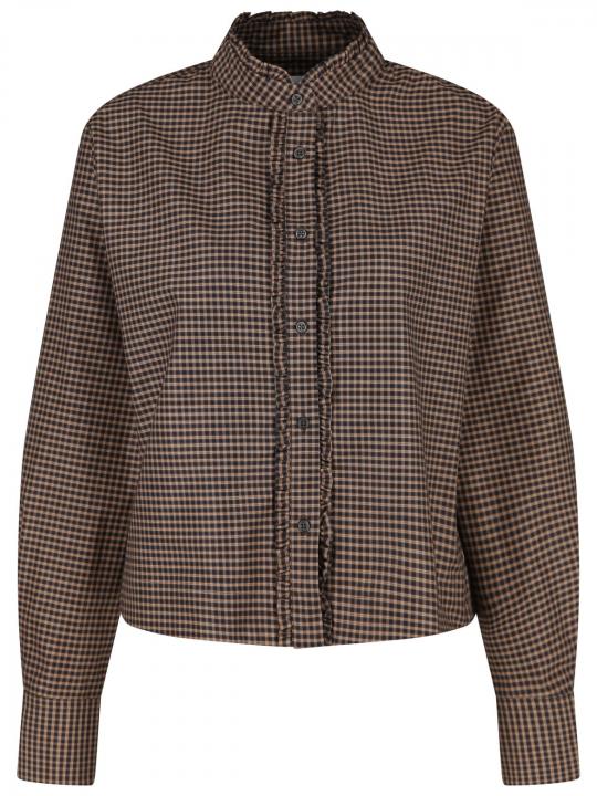 Rossana Diva - Stehkragenbluse mit Vichymuster