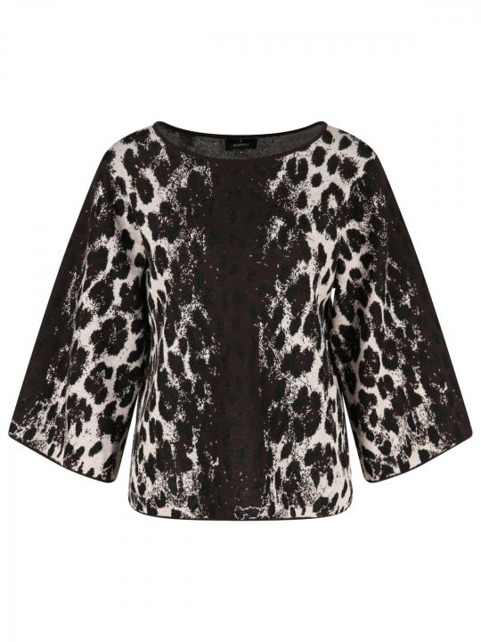 Monari - Pullover aus Leo-Jacquard