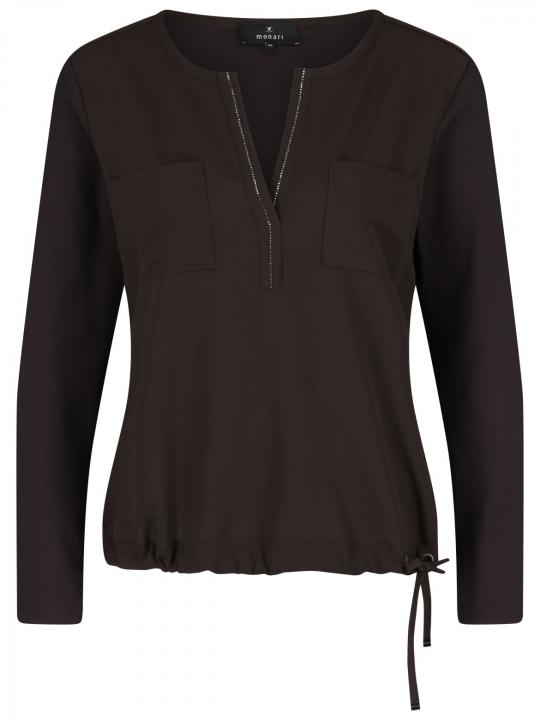 Monari - Blusenshirt mit Strassbesatz