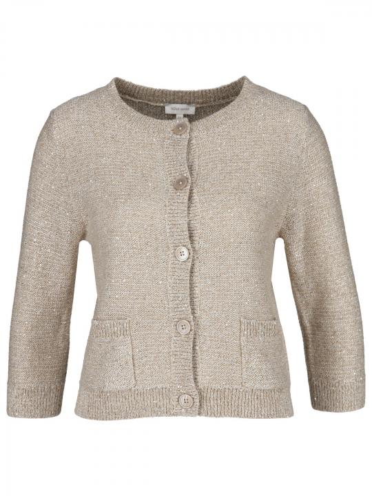 Rena Marx - Strickjacke mit Mini-Pailletten