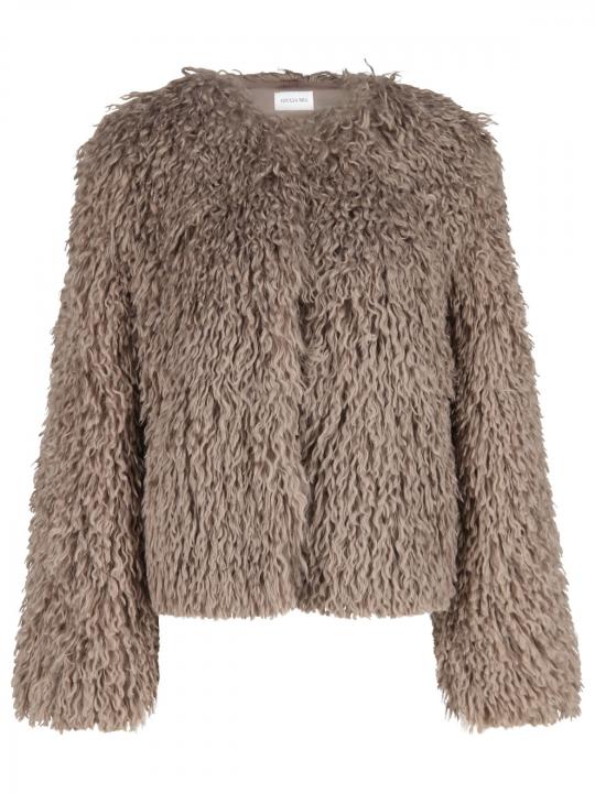 Giulia Mia - Webpelzjacke mit offener Front