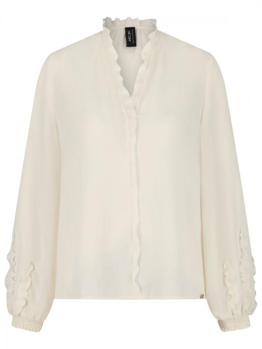 Marc Cain - Schlupfbluse mit Rüschen