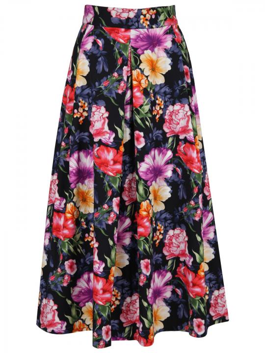 Rena Marx - Maxirock mit Blumenprint