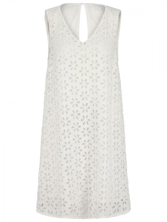 120% Lino - Shiftkleid mit Broderie Anglaise