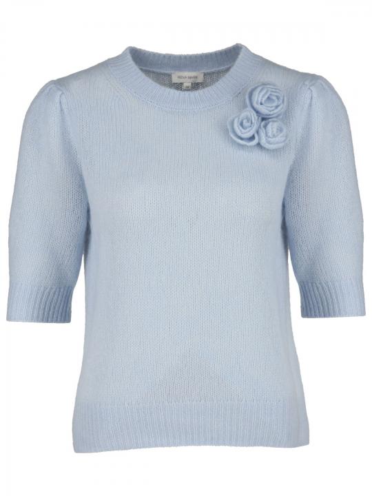 Rena Marx - Pullover mit Blumenapplikation