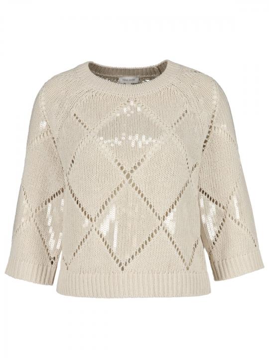 Rena Marx - Pullover mit Paillettenbesatz