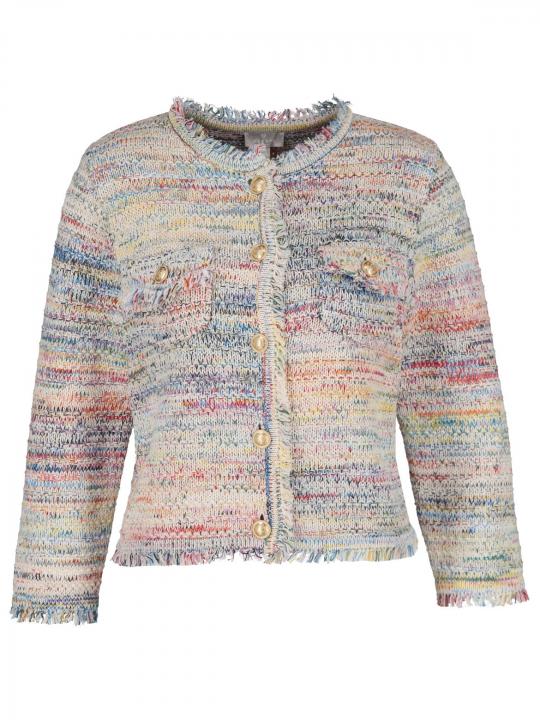 Hearts&More - Strickjacke aus Multicolor-Garn