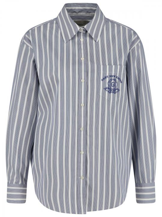 Gant - Hemdbluse mit Logo-Stickerei