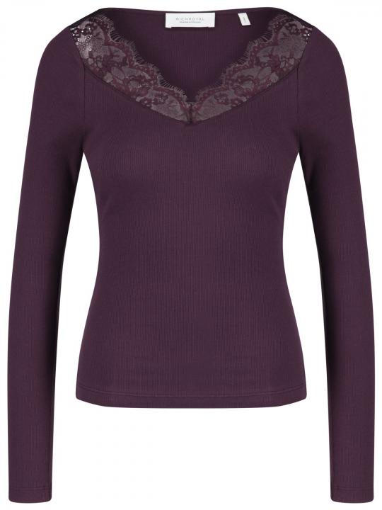 Rich & Royal - Longsleeve aus Feinripp-Jersey