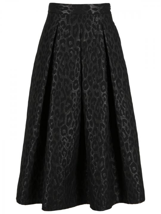 Sem Per Lei - Maxirock aus Leo-Jacquard