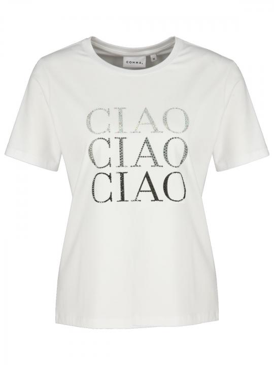 Comma - T-Shirt mit Strassbesatz