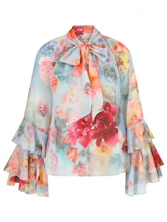 V by Vera Mont  - Schluppenbluse mit Print
