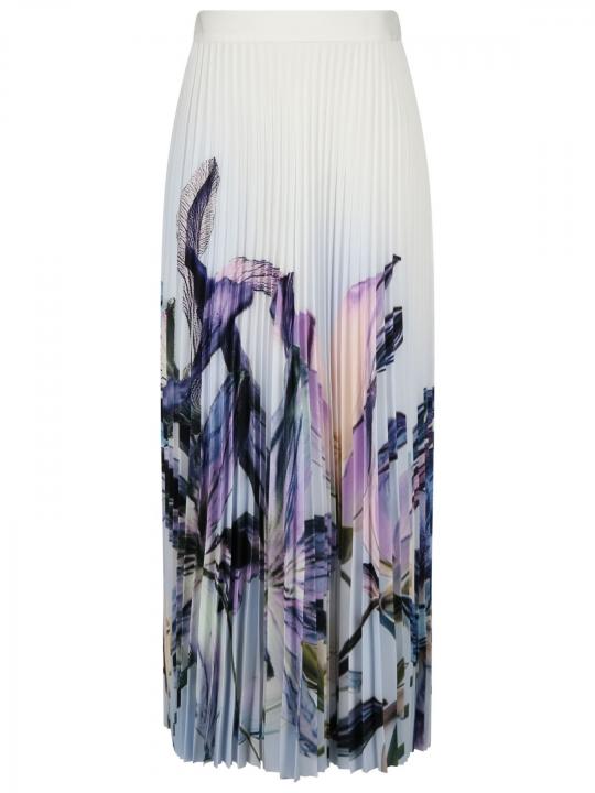 Marc Cain - Plisseerock mit Blumendruck