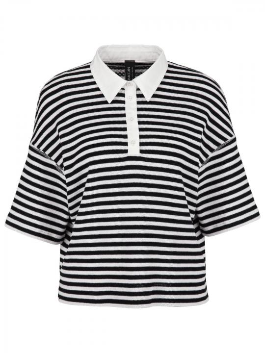 Marc Cain Sport - Strick-Polo mit Streifen