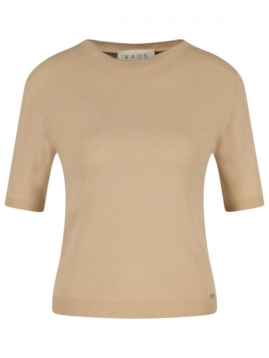 Kaos - Strickshirt mit Rundhalsausschnitt