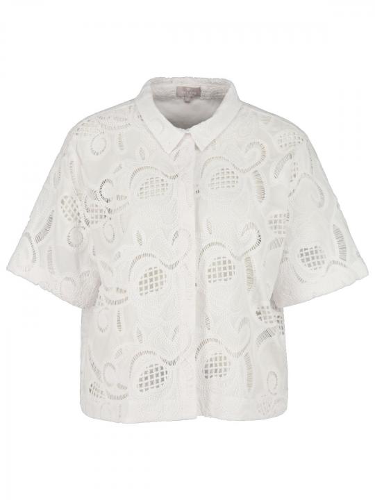 Hearts&More - Bluse mit Häkelspitze