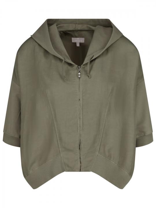 Hearts&More - Shirtjacke mit Materialmix