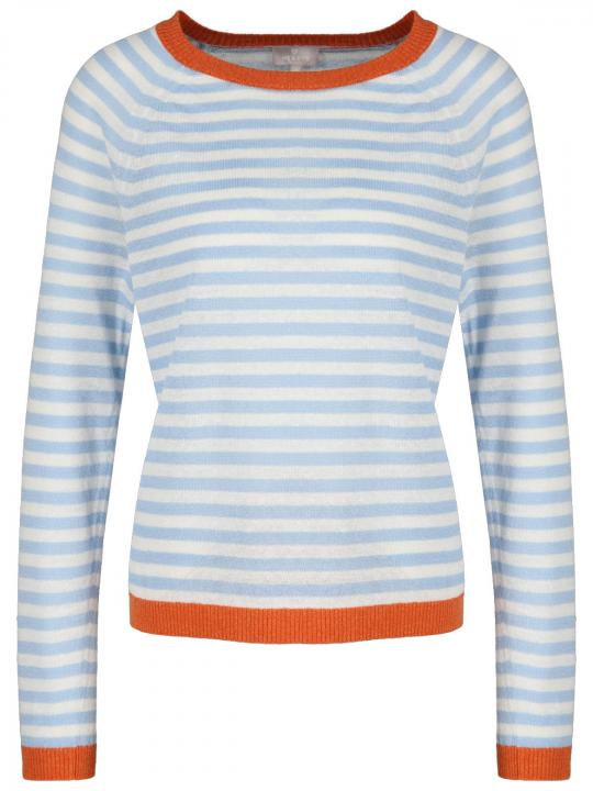 Hearts&More - Ringel-Pullover aus Leinen-Mix