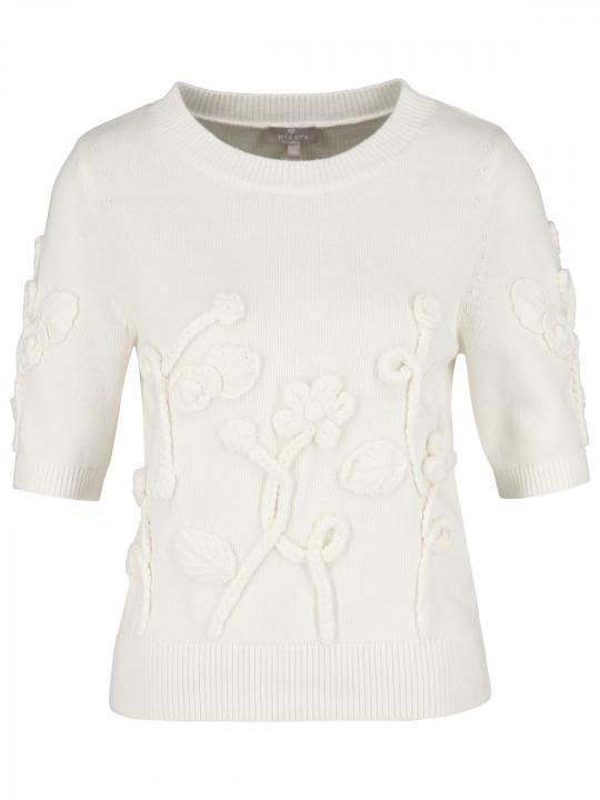 Hearts&More - Pullover mit Blumenapplikation