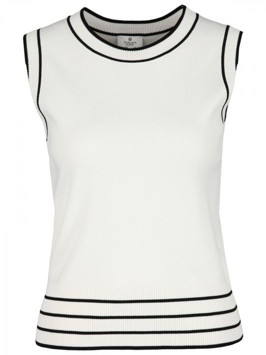 Chelsea Rose - Stricktop mit Rundhalsauschnitt