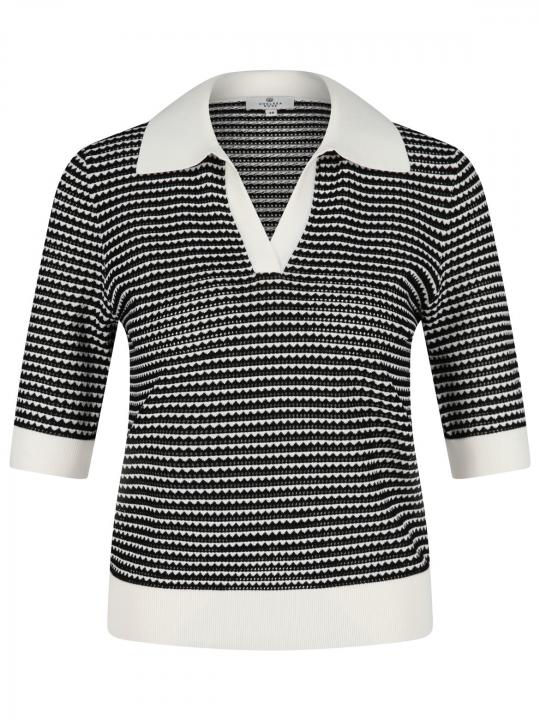 Chelsea Rose - Poloshirt aus Strick