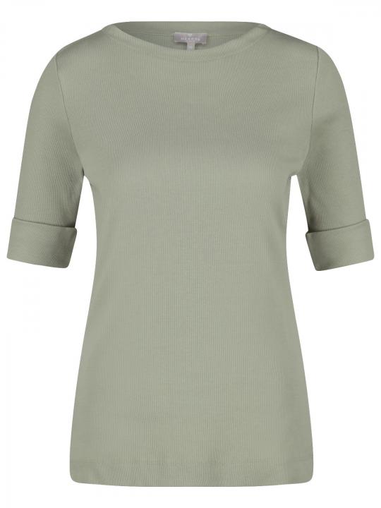 Hearts&More - Feinrippshirt mit U-Boot-Ausschnitt