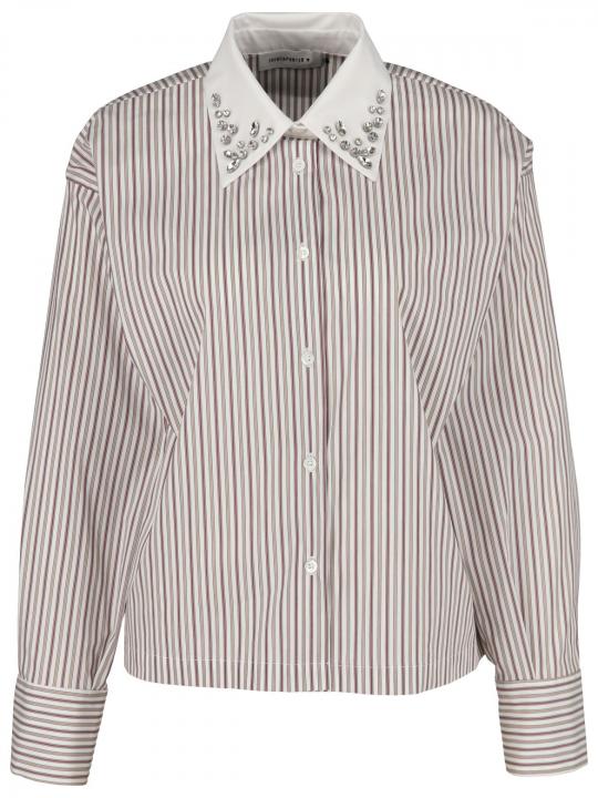 Shirtaporter - Hemdbluse mit Strassdetail