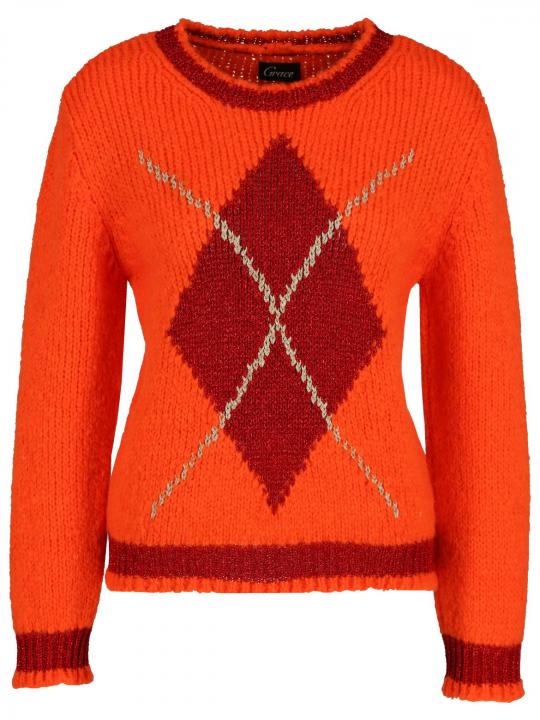 Grace - Pullover mit Argyle-Karo