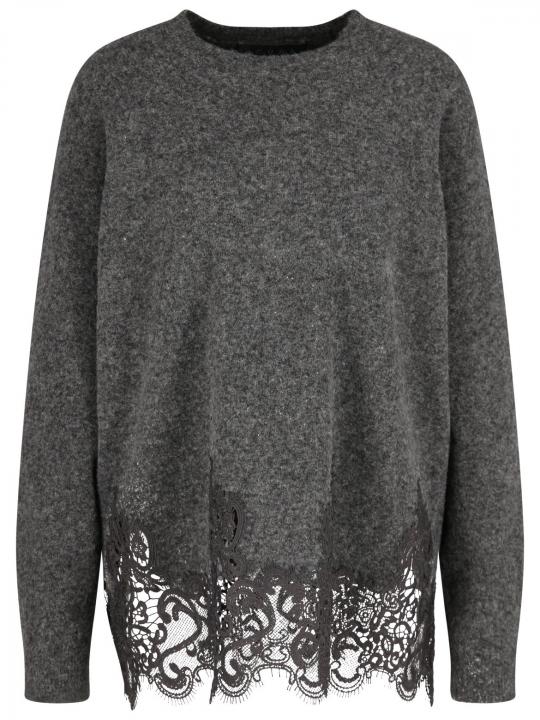 Icona - Pullover mit Spitzendetail