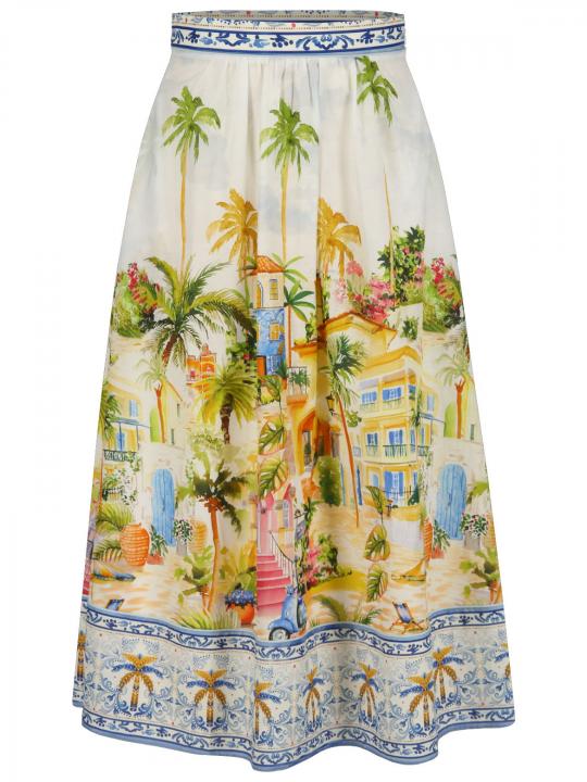 Princess - Midirock mit Print