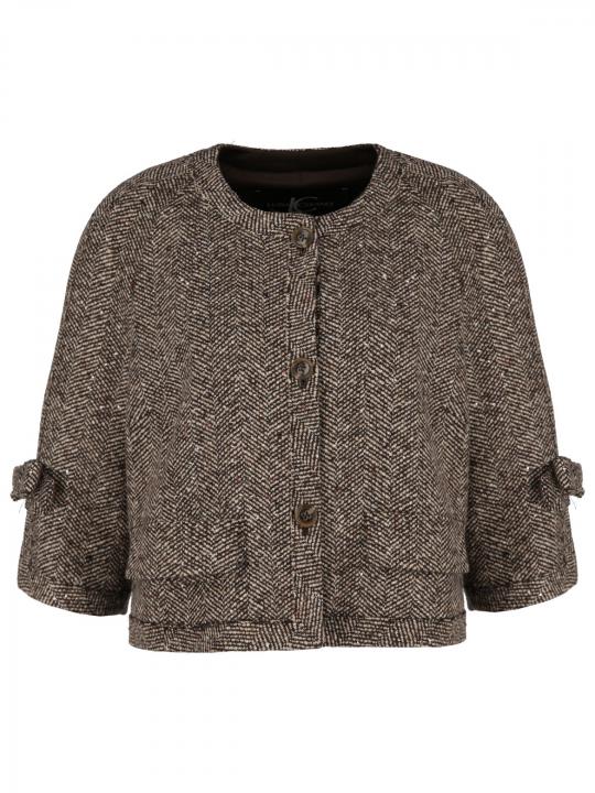 Luisa Cerano - Wolljacke mit Mini-Pailletten