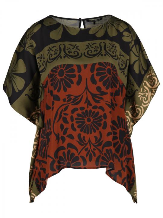 Luisa Cerano - Cape-Bluse mit Print