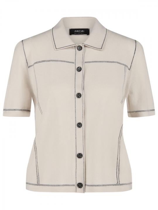 Marc Cain Sport - Strickjacke im Polo-Look
