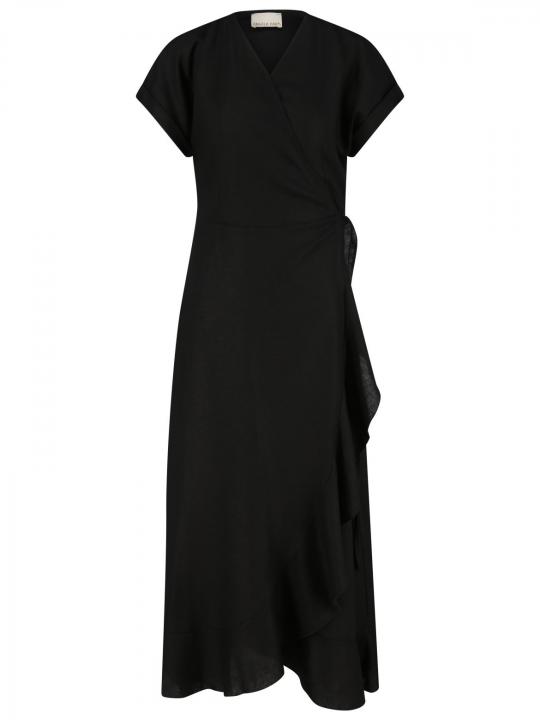 Angela Davis - Wickelkleid aus Leinen-Mix
