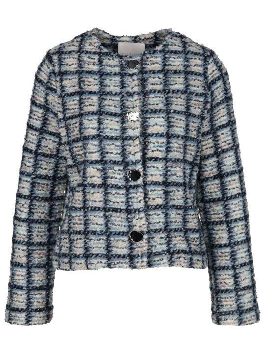Rich & Royal - Boucléjacke mit Schmuckknöpfen