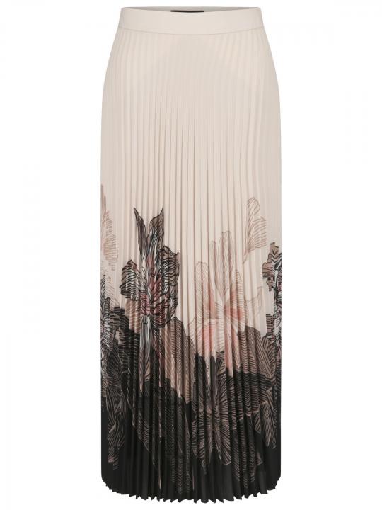 Marc Cain - Plisséerock mit Blumenprint