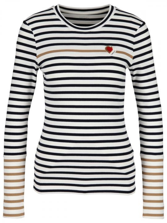 Marc Cain Sport - Langarmshirt mit Ringelmuster