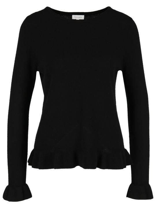 Rena Marx - Kaschmirpullover mit Rüschensaum