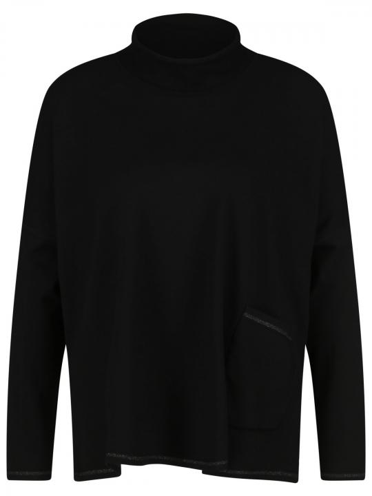 Marc Cain - Pullover mit Glanzgarn-Details