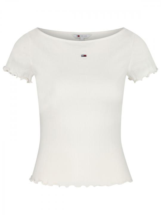 Tommy Jeans - Rippshirt mit Logostickerei