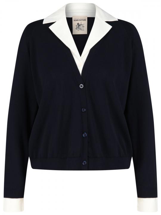 Semicouture - Cardigan im 2-in-1-Look