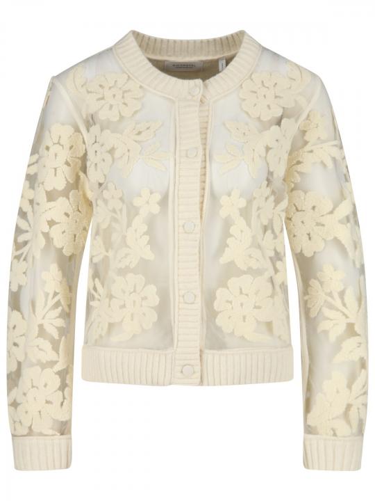 Rich & Royal - Strickjacke mit Mesh-Front