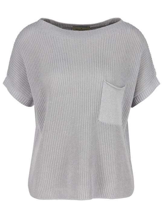 Bruno Manetti - Strickshirt mit Leinen