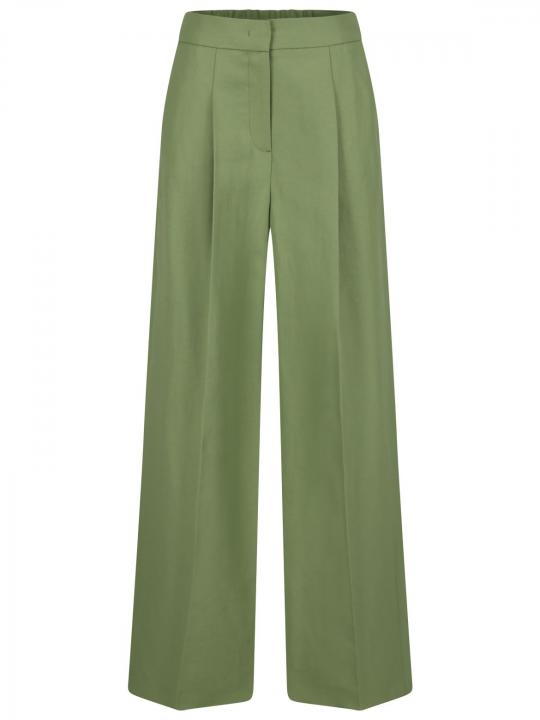 Luisa Cerano - Wide Leg Hose aus Leinen-Mix